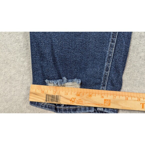 Kancan Women Jeans Size 30 High Rise Rolled Hem Boyfriend Distressed Stretch - Picture 11 of 12